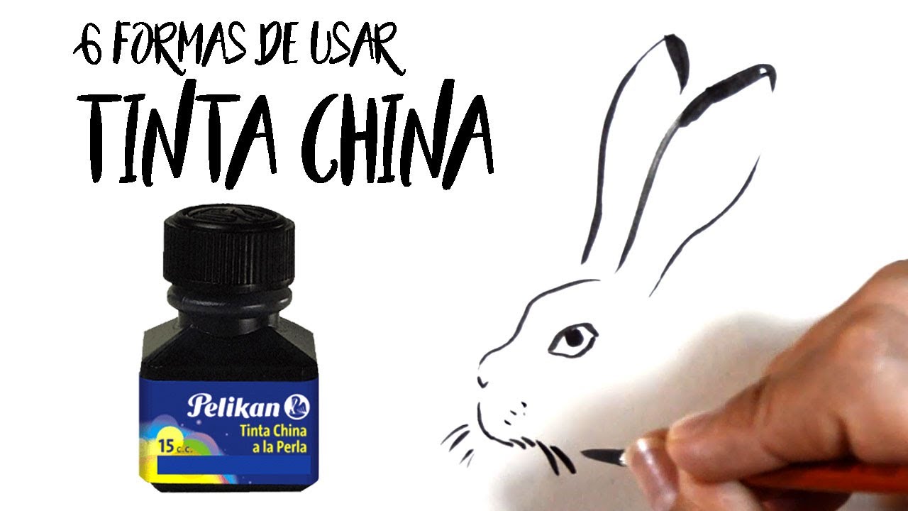 6 FORMAS DE USAR TINTA CHINA. TUTORIAL BASICO