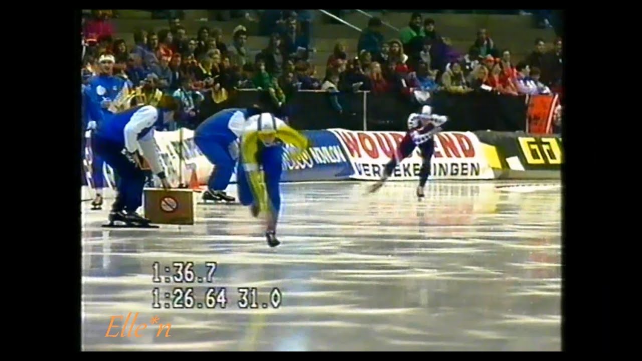 World Cup Heerenveen 1990 - 1500 m Karlberg - Ritsma