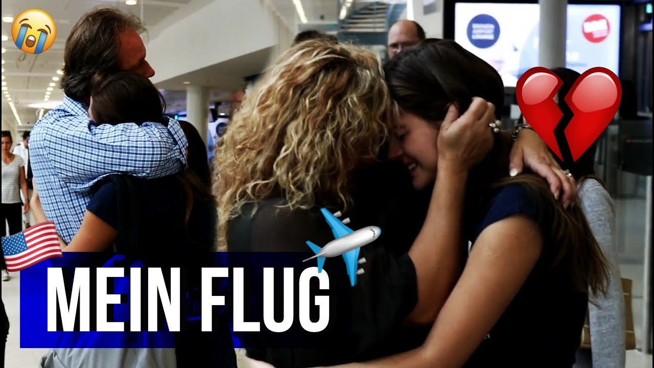 Flug in die USA + Abschied (Heulkrampf) // AUSLANDSJAHR USA 2017/18