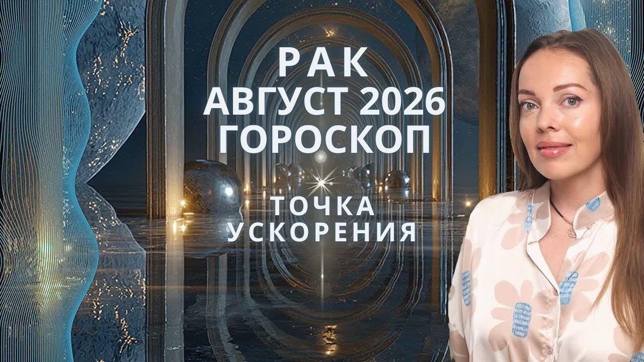Рак - гороскоп на август 2026 года. Точка ускорения