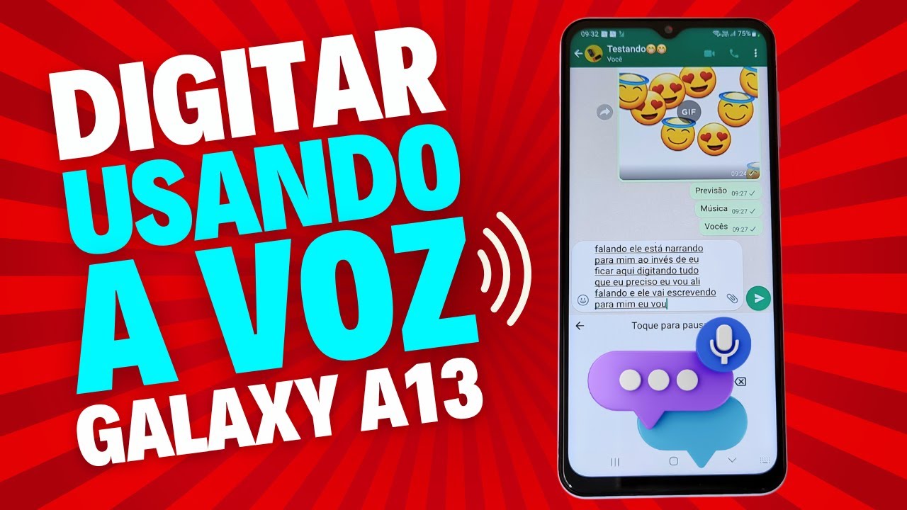 COMO DIGITAR USANDO APENAS A VOZ NO CELULAR SAMSUNG GALAXY A13