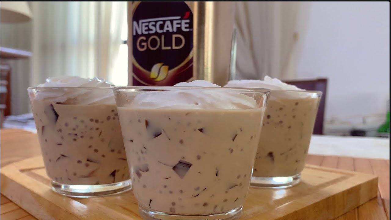 KETO COFFEE JELLY WITH CHIA SEEDS