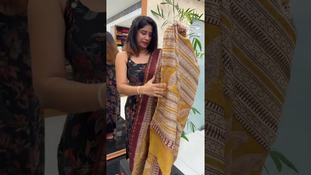 Chanderi cotton silk sarees..