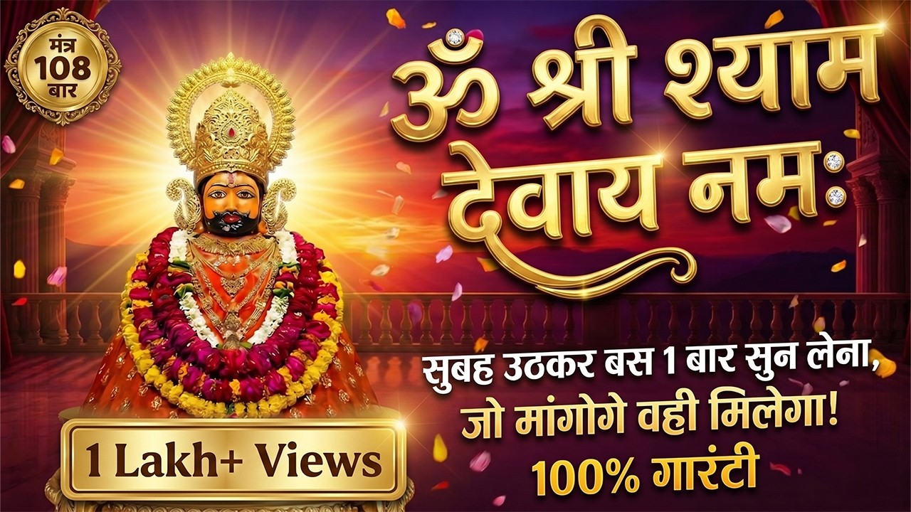 सुबह उठकर बस 1 बार सुन लेना, जो मांगोगे वही मिलेगा | Khatu Shyam Mantra 108 Times | Raj Arya
