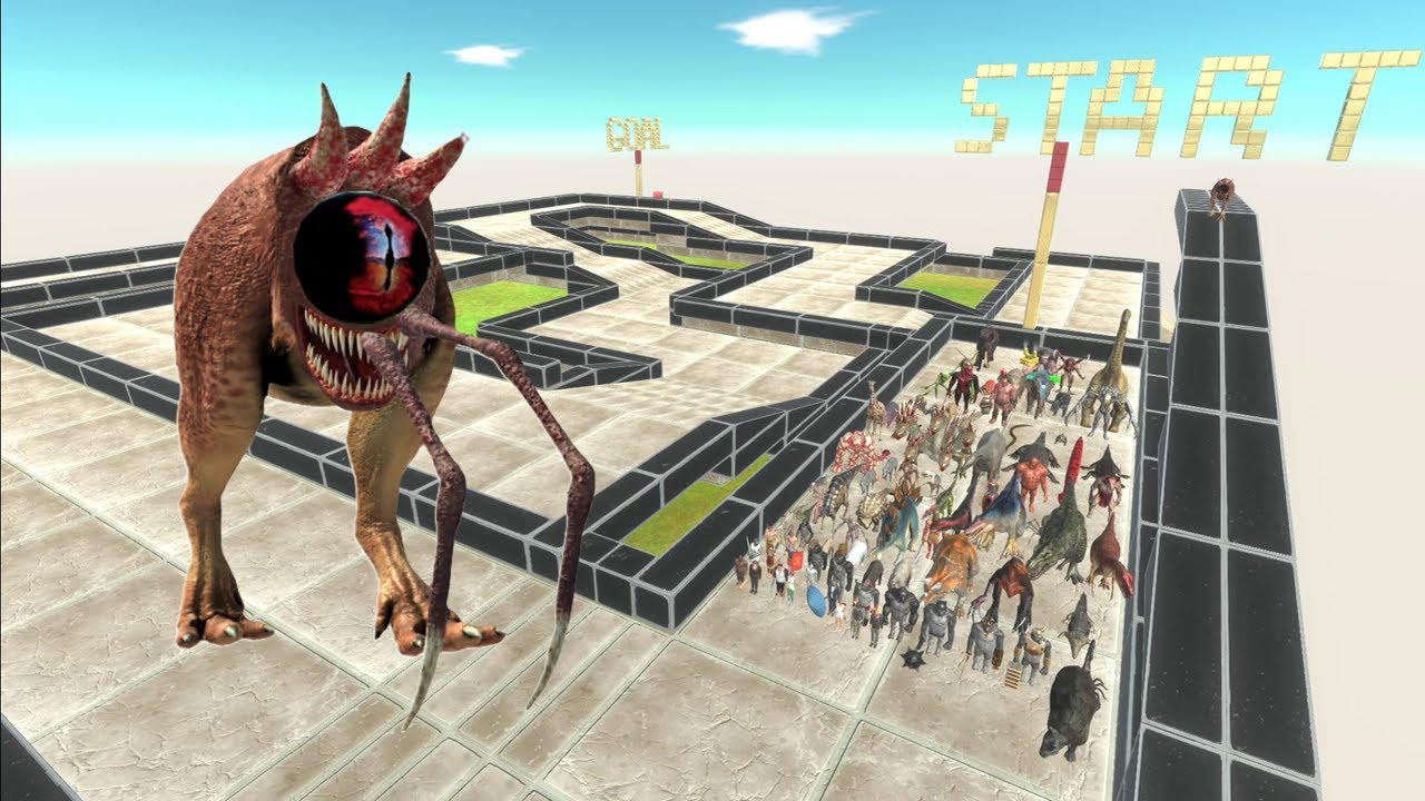 Last Survivor. Touched out, A compact course with many corners! | Animal Revolt Battle Simulator