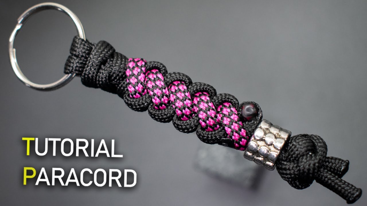 Un llavero paracord muy fácil de hacer  | Nudos para llavero #diykeychain