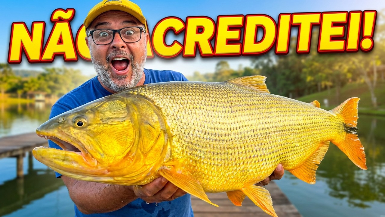 EU SÓ IA TESTAR O PESQUEIRO… OLHA O QUE APARECEU! 🎣