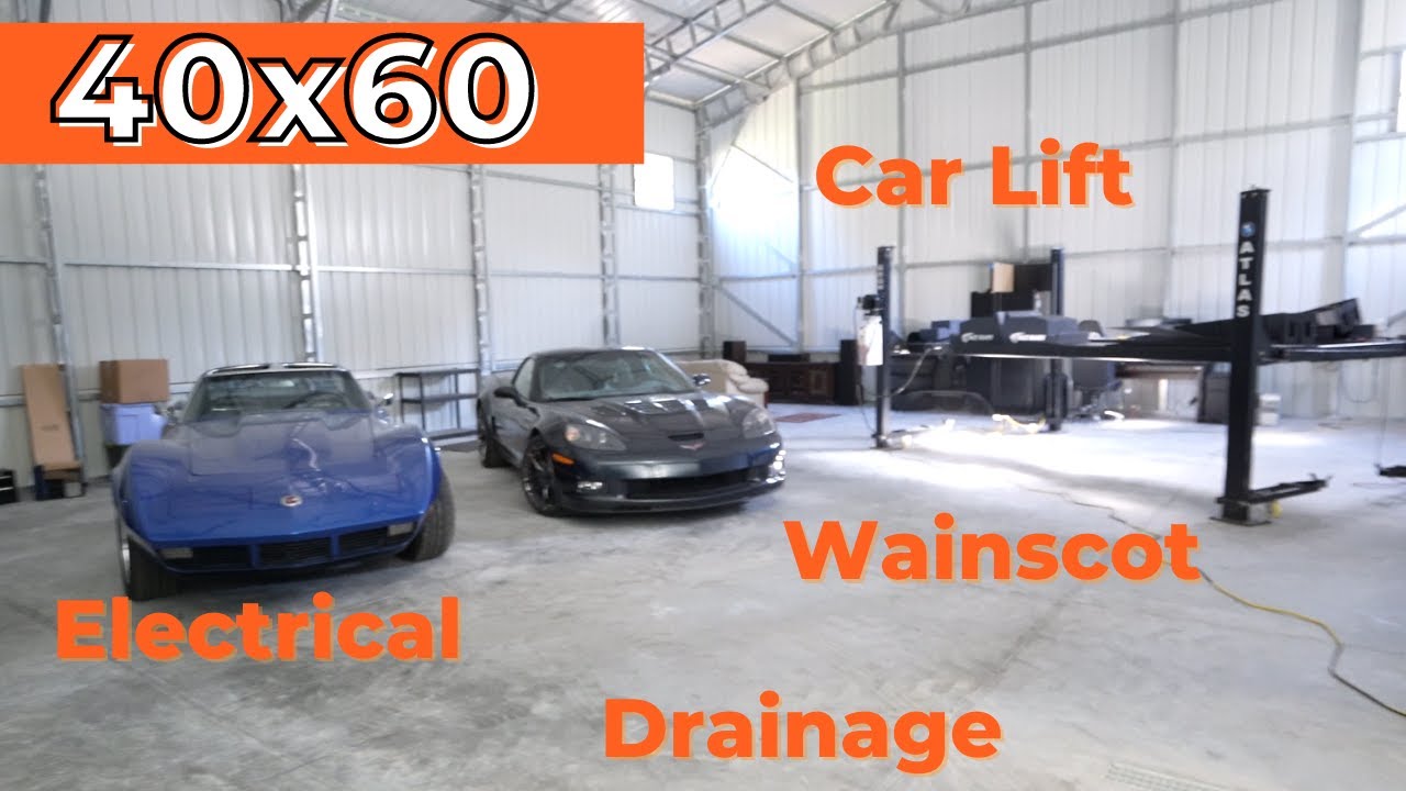 40x60 Car Workshop Tour | WolfSteel Buildings
