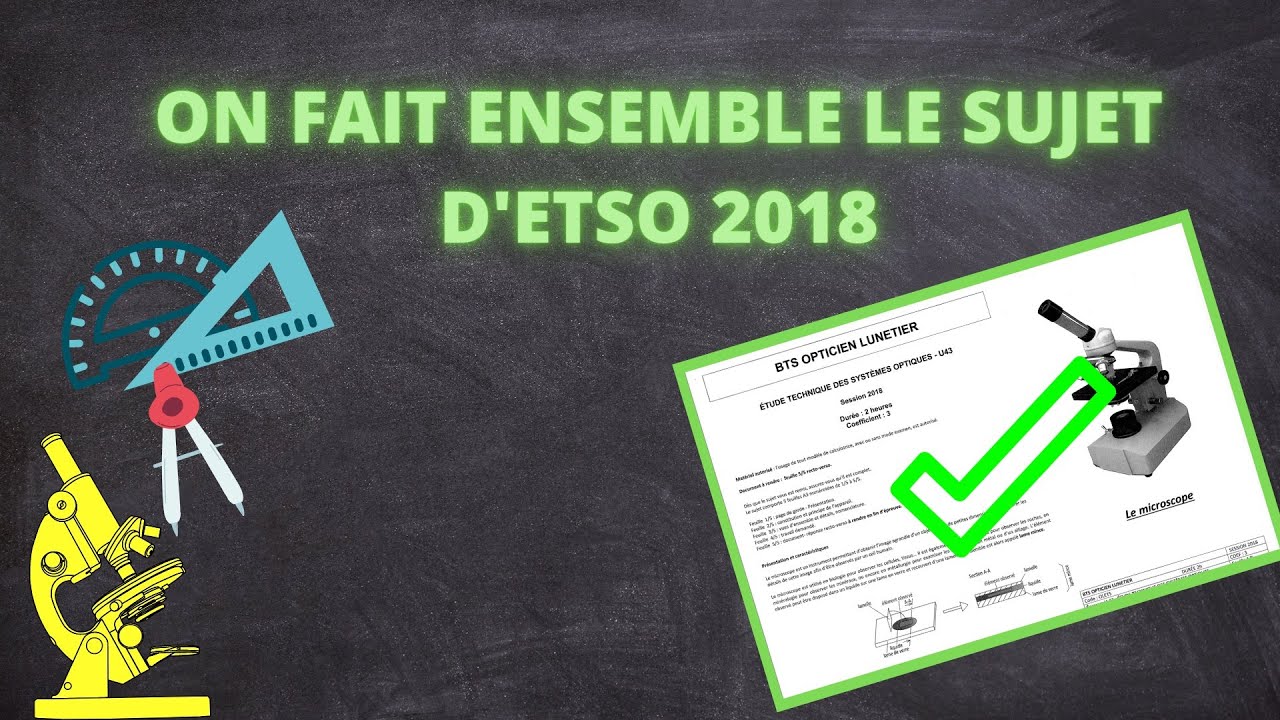 Correction du sujet d'ETSO 2018