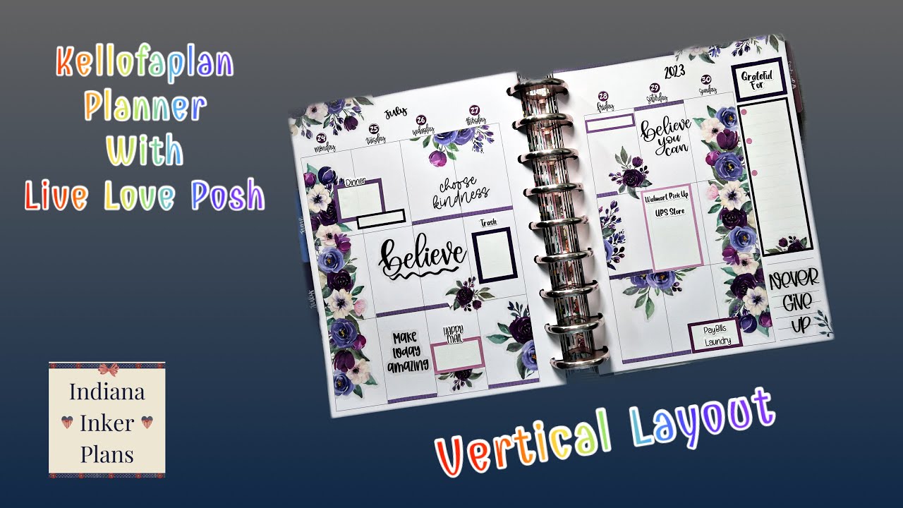 Plan With Me - Live Love Posh Functionally Chic - Purple
