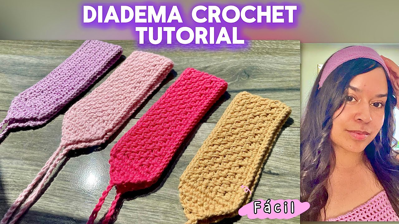 FÁCIL DIADEMA CROCHET TUTORIAL | crochet para PRINCIPIANTES 💜✅