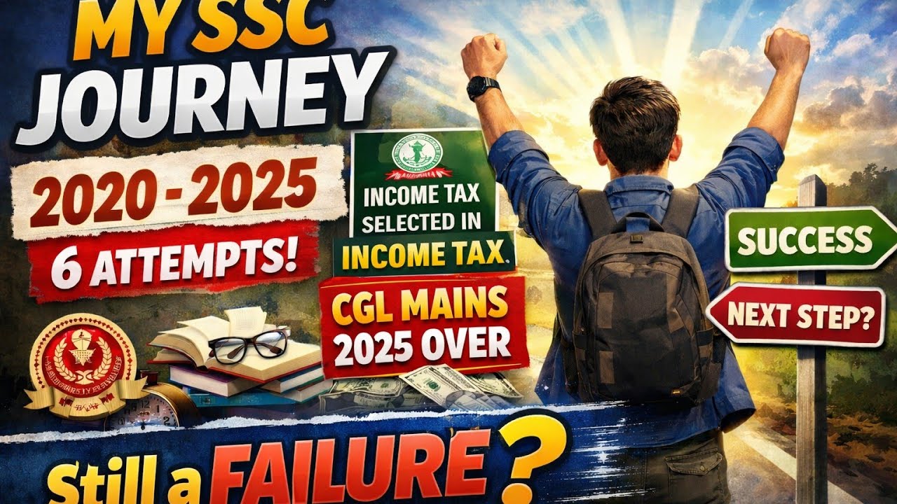 MY SSC JOURNEY | 2020-2025| CGL mains 2025 done | What next| #ssccgl #ssc #cgl #cglmains2025#journey