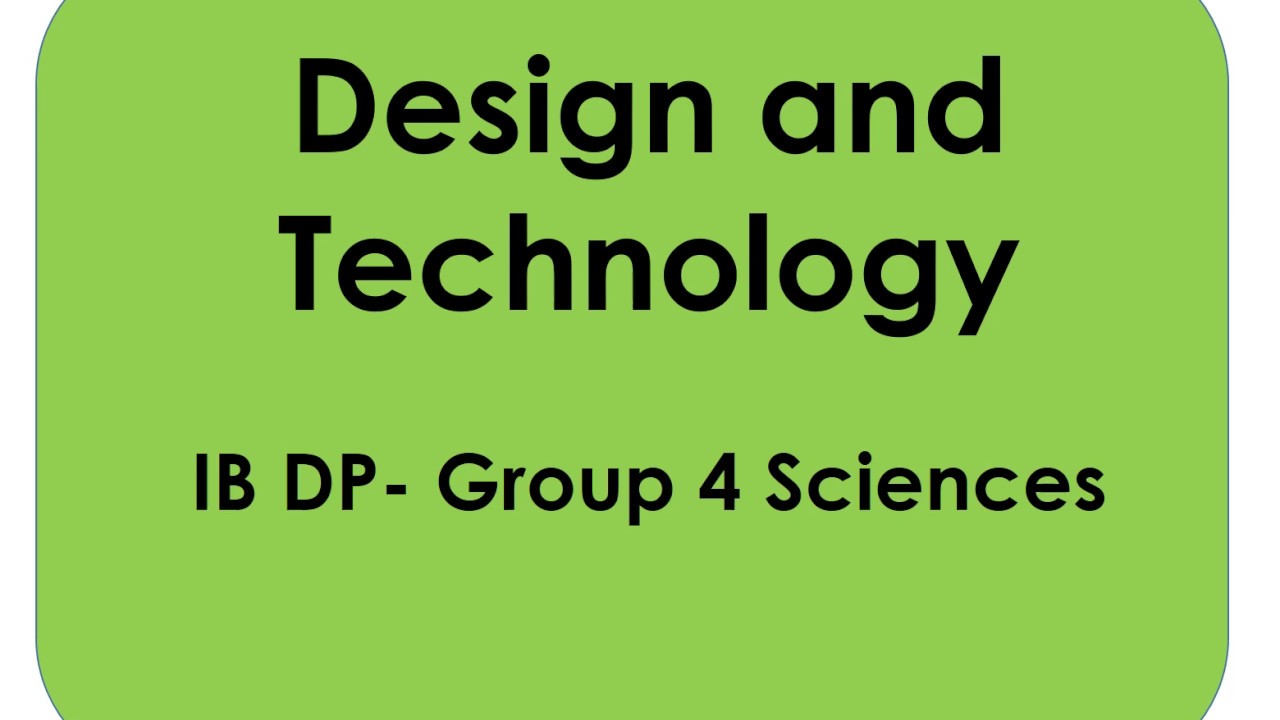 Introduction to IB Design Technology