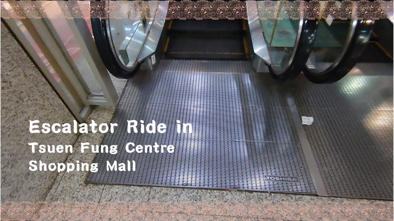 4 Escalator Rides in Hong Kong Tsuen Fung Shopping Mall: Up & Down Views Tour #Escalator