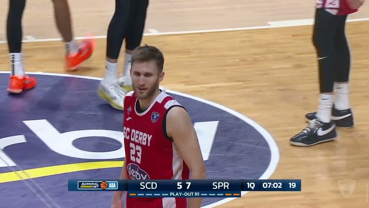 AdmiralBet ABA League 2025/26, Play-out Round 1 match: SC Derby – Spartak Office Shoes (13.2.2026)