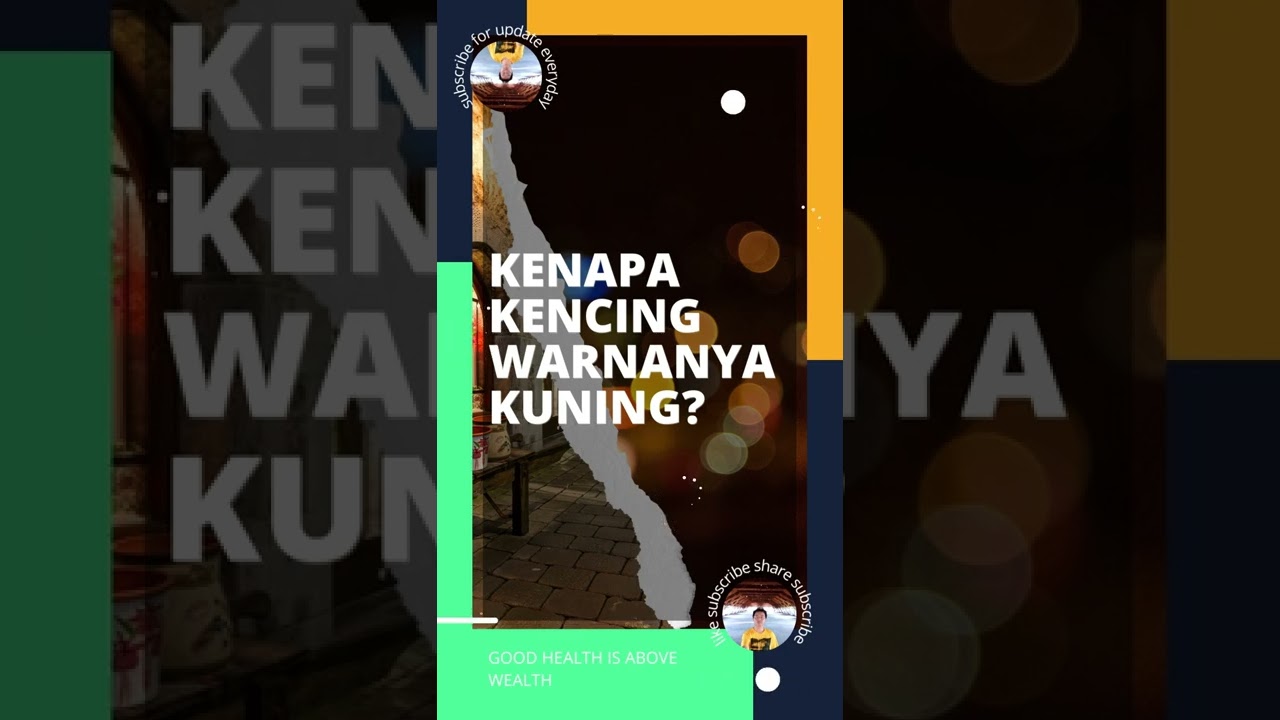 Kenapa Air Kencing Berwarna Kuning? #sehat #health #shorts