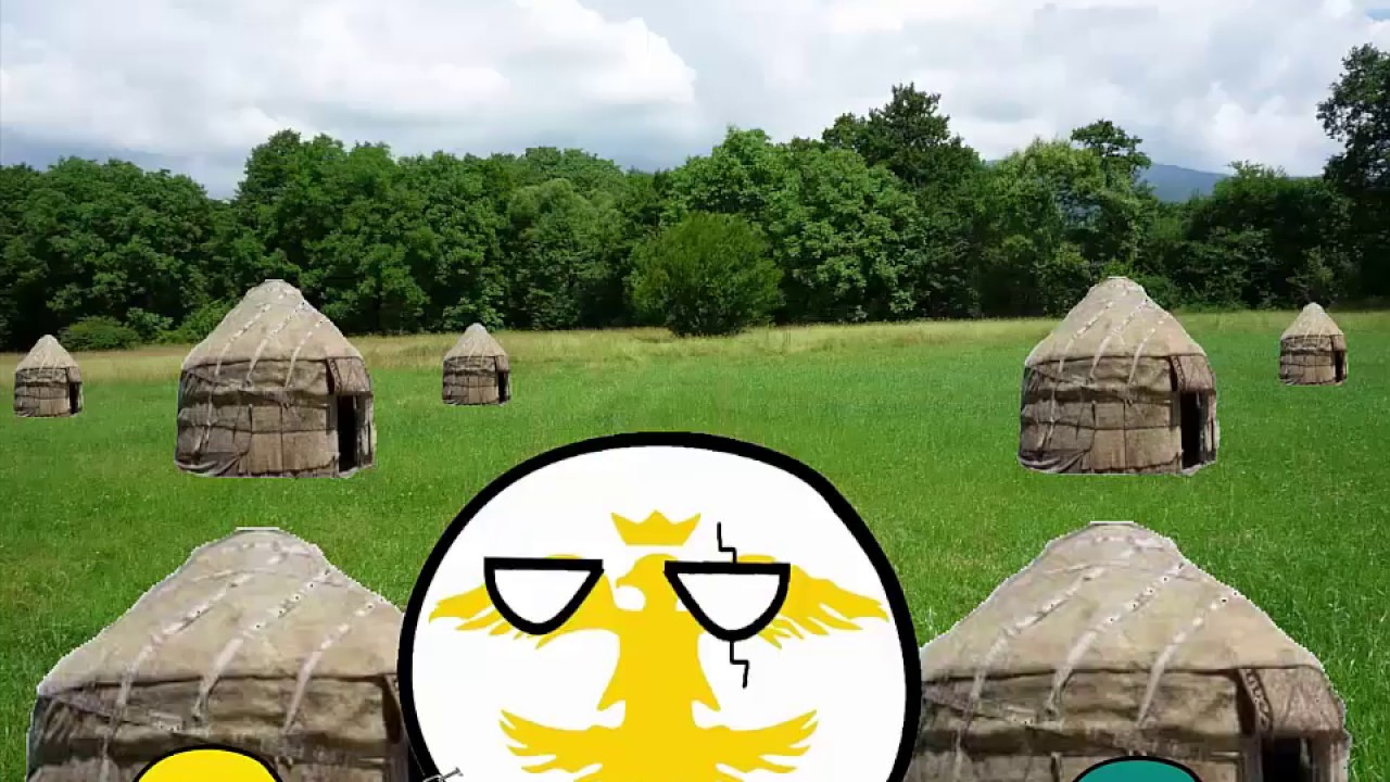 History of Xiongnu and European Huns in countryballs
