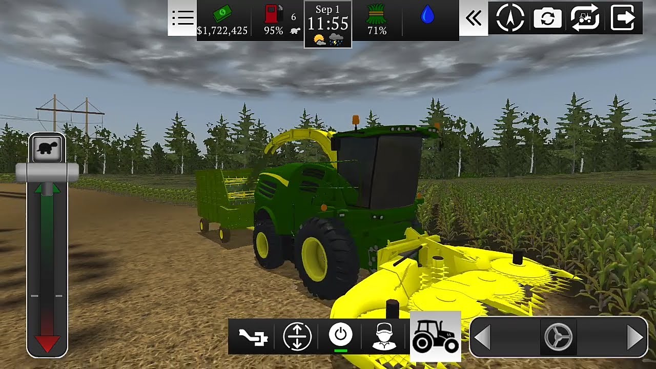 FAZENDO SILAGEM COM A ENSILADEIRA JD | FARMING USA 2 ANDROID | SAN TUB