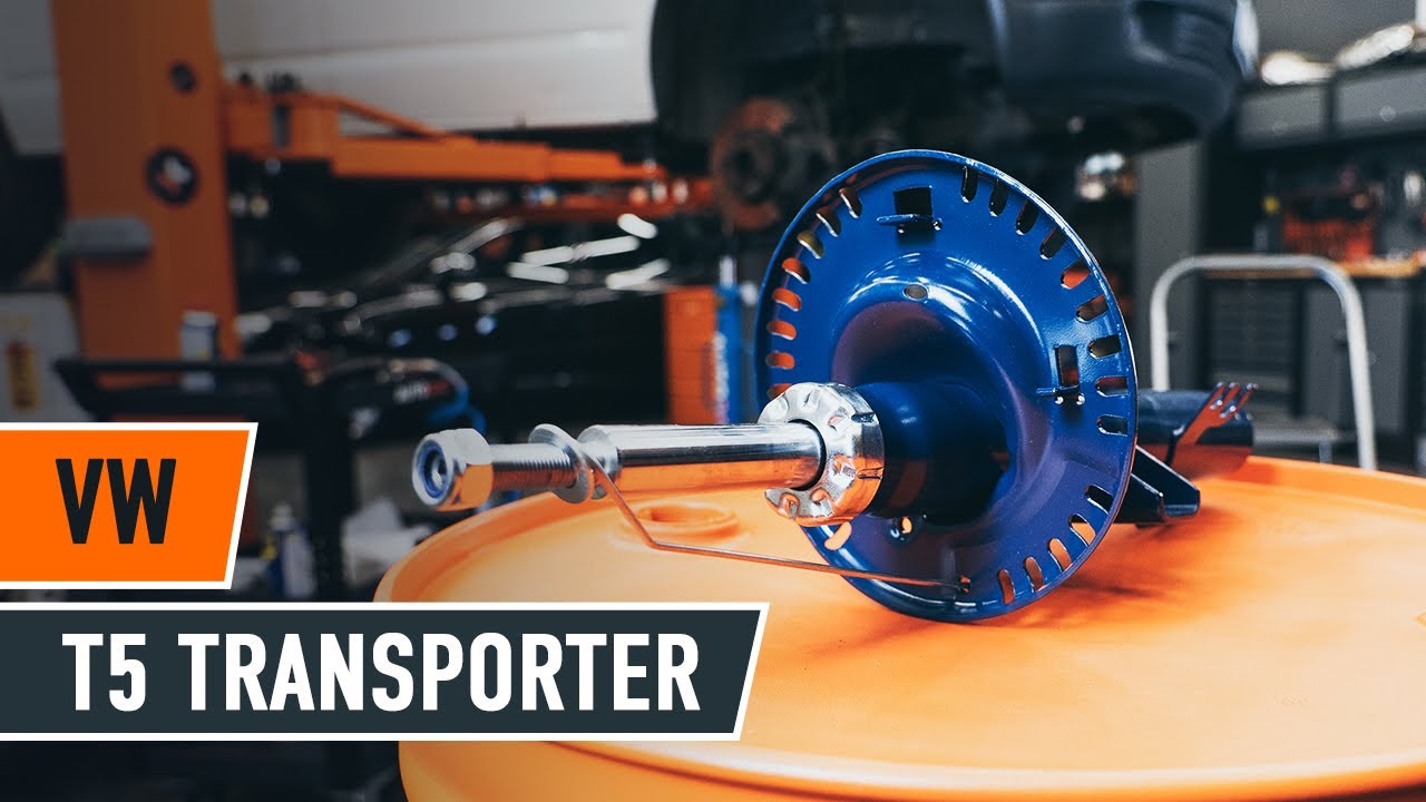 Jak wymienić przód amortyzator w VW T5 TRANSPORTER Van [PORADNIK AUTODOC]