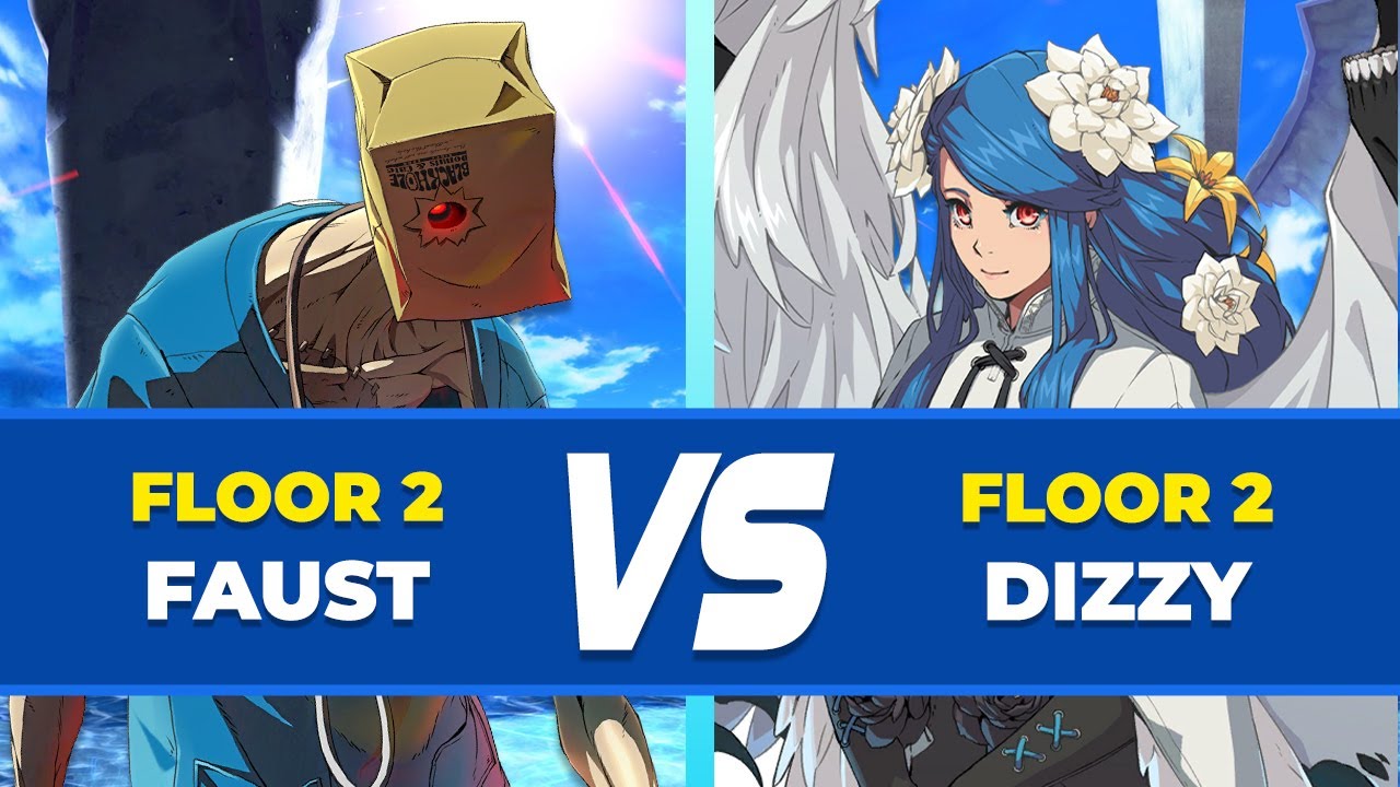 GGST Floor 2 ▶ Dizzy vs Faust . Low Level Gameplay