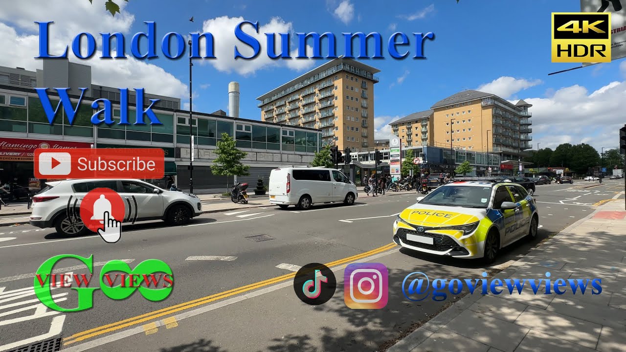 West London Feltham Suburb Walking Tour 4k 2024 Summer Freddie Mercury Memorial Hike #london #vlog
