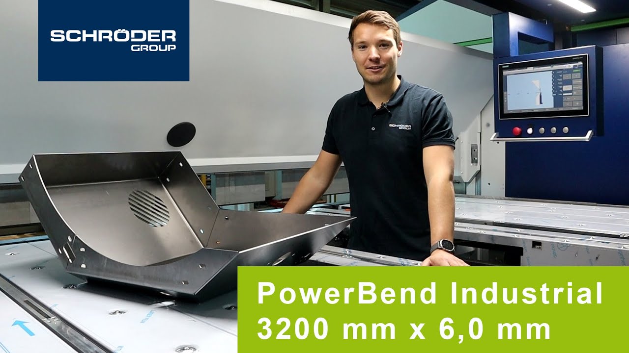 SCHROEDER's TOP INDUSTRIAL sheet metal folder PowerBend Industrial 3200 mm x 6,0 mm (DE/EN)