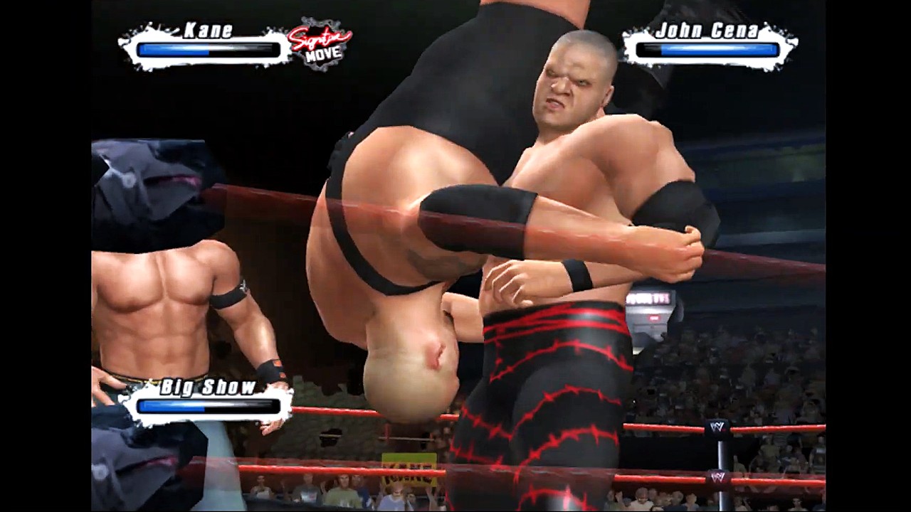 WWE SmackDown! vs  Raw 2009 John Cena vs Kane vs Big Show (Legend)