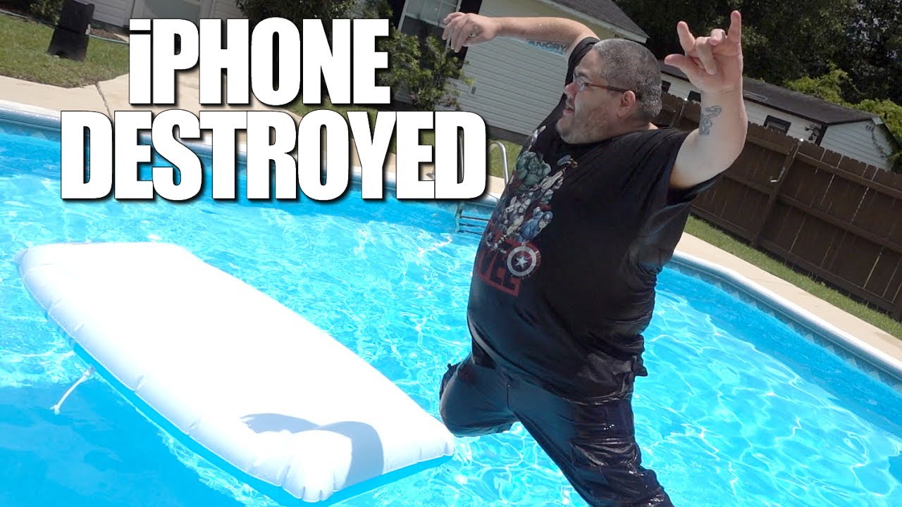 CRAZY NEW CHALLENGE!! (DESTROYED MY IPHONE!!)