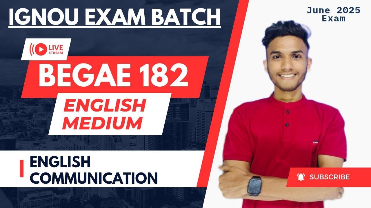 #88 BEGAE 182 | ENGLISH COMMUNICATION | IMPORTANT QUESTIONS | MARATHON IGNOU WALAY AAYUSH SIR