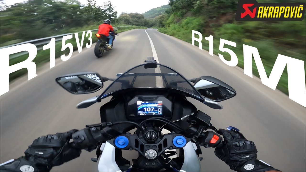 R15M vs R15 V3 in HYPER MODE 🔥 | Akrapovic Full System Exhausts Battle 