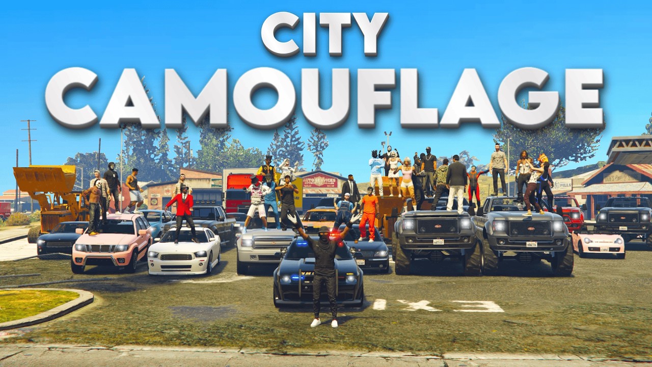 City Camouflage with a FULL 31 PLAYER Lobby in GTA 5