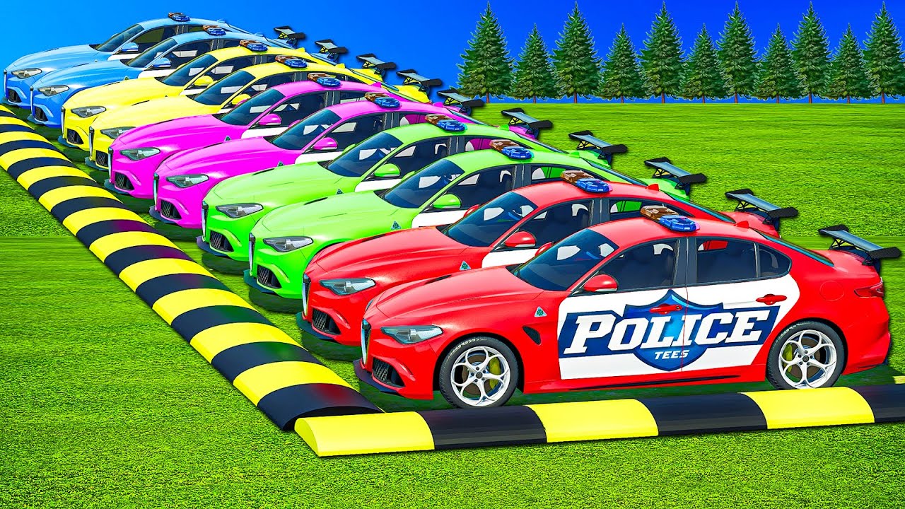 DELIVERING COPS ALFA ROMEO & AMBULANCE WITH MACK POLICE TRUCKS! FS 25