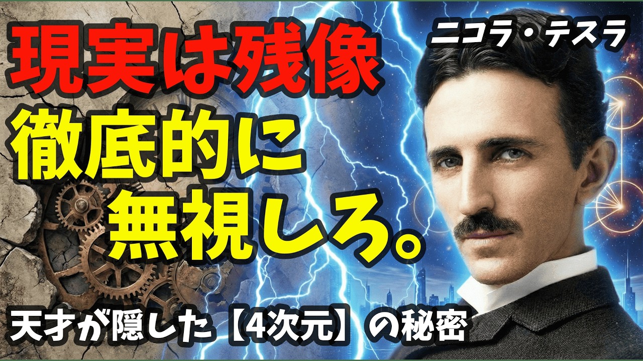【99％が知らない】「現実はただの残像だ。徹底的に無視しろ」天才が見抜いた世界の正体と、99%の人が知らない「4次元」の願望実現法 | ニコラ・テスラ