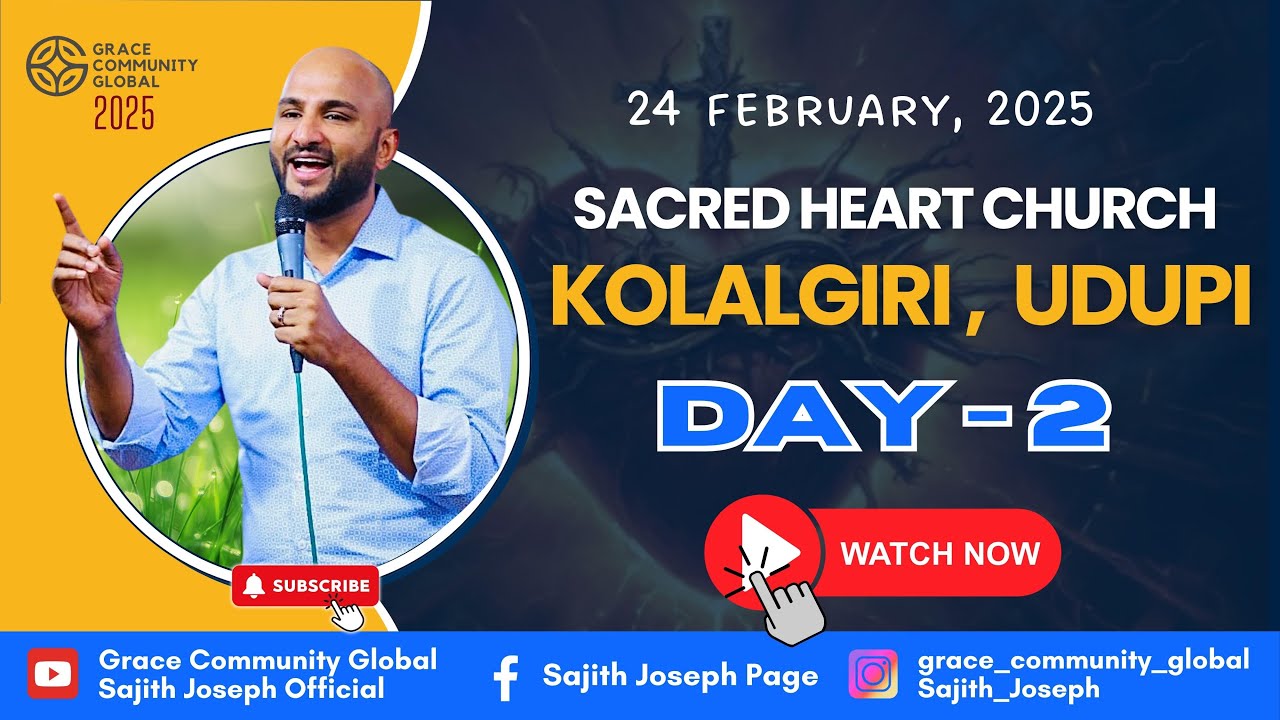 LIVE FROM SACRED HEART CHURCH | KOLALGIRI | UDUPI | DAY 2 | BR. SAJITH JOSEPH | 24 FEBRUARY 2025