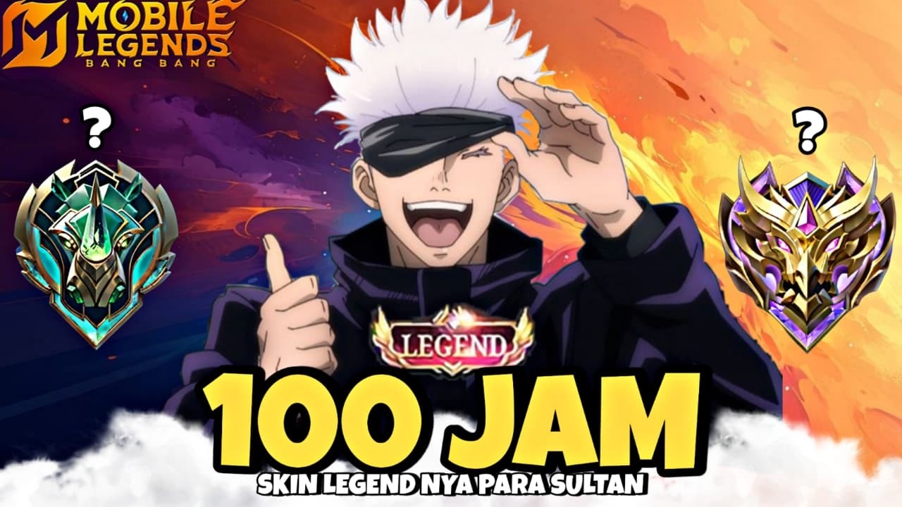 100 Jam Mobile Legends Tapi Skin Legend Only