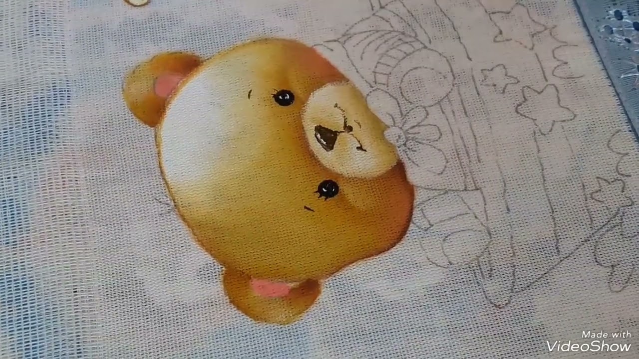 Aula 5 - Como pintar ursinho em fralda