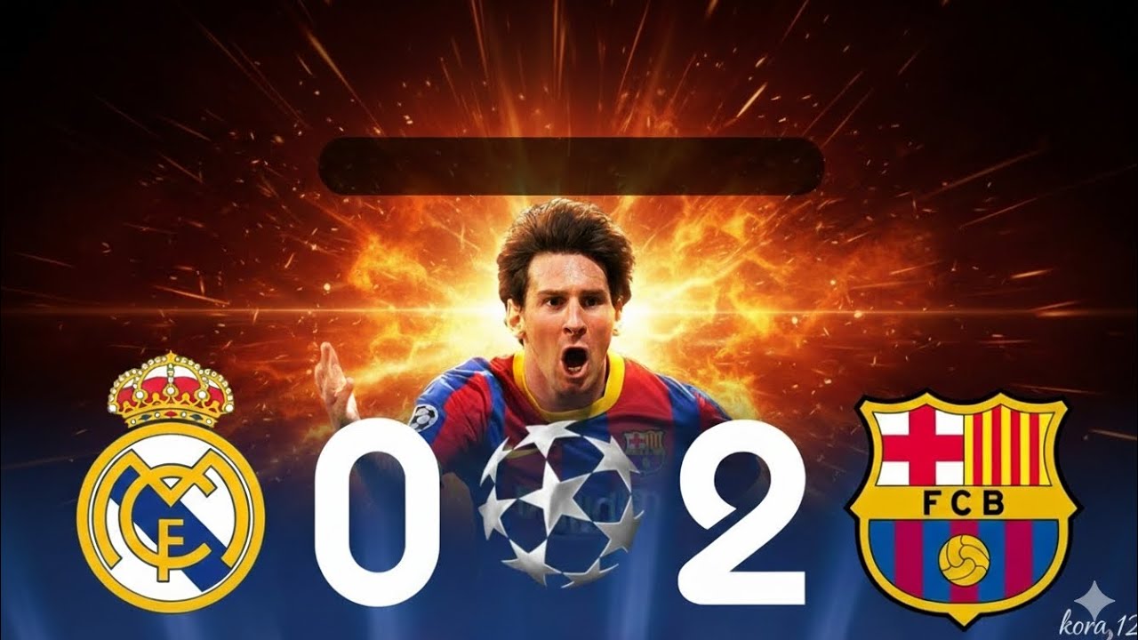 ملخص مباراة برشلونة وريال مدريد 2011 في دوري أبطال أوروبا النصف
