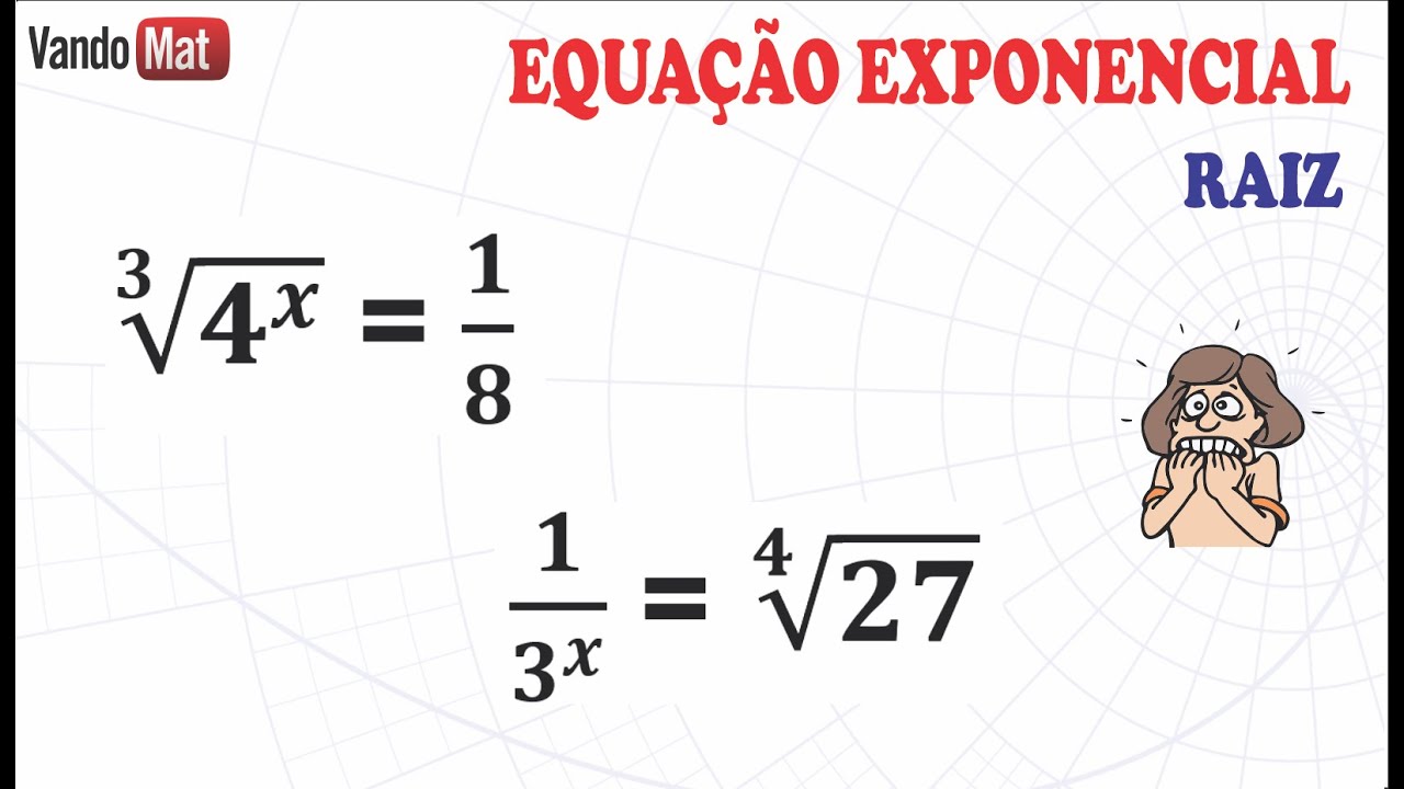 EQUAÇÃO EXPONENCIAL 5# COM RAIZ #enem #concurso #encceja #matemática #equaçãoexponencial