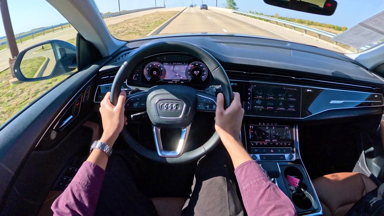 Audi Q8 55 Premium Plus 2023 года — тест-драйв от первого лица