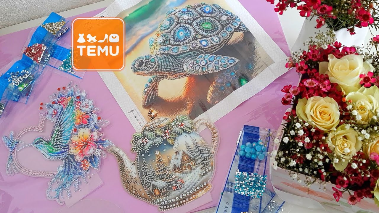 📦Распаковка 📦 Отдыхалочки с TEMU/Спецстразы/Алмазка на подставке/Хранение готовых работ
