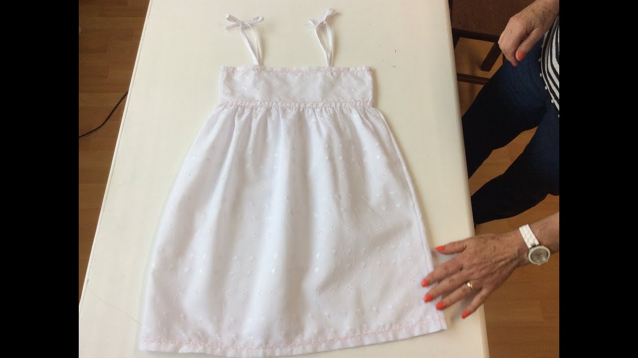 Tuto Couture Madalena .petite Robe À Bretelles Taille 4 Ans
