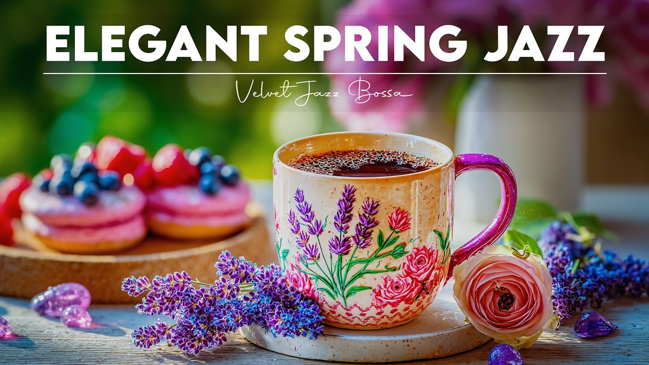 Elegant Spring Morning Jazz 🎹☀️ Smooth Piano Jazz & Coffee Bossa Nova for Calm Energy