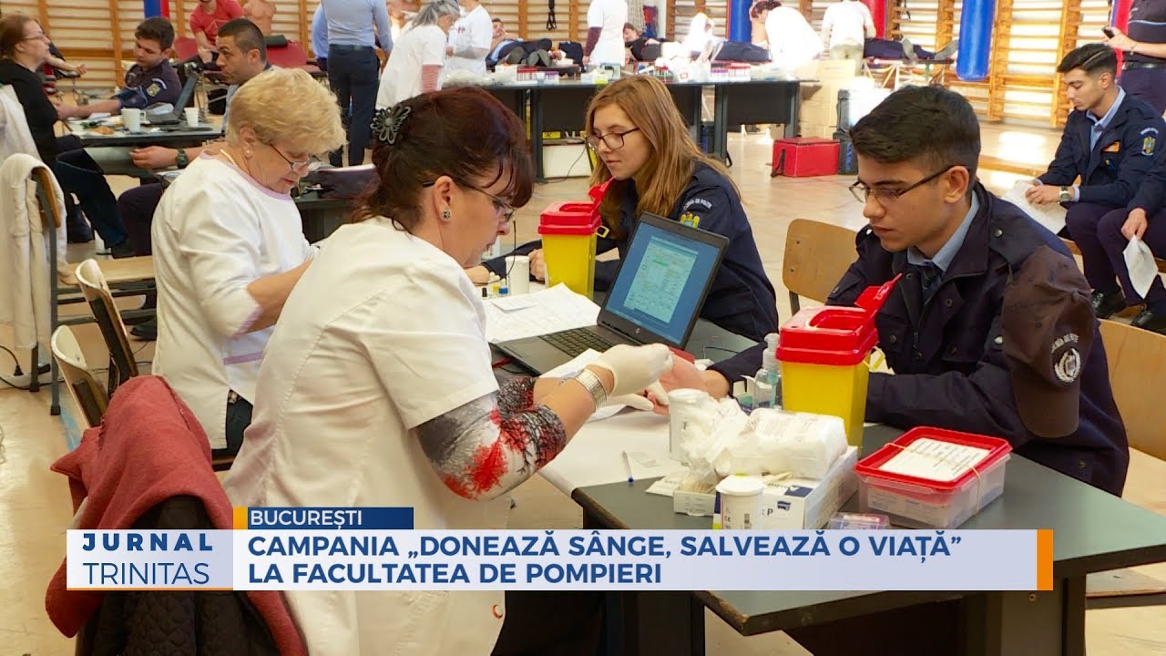 Campania „Donează sânge, salvează o viață” la Facultatea de Pompieri