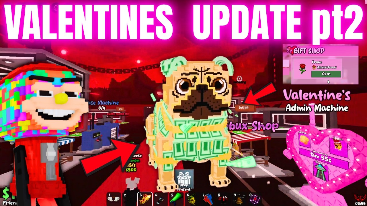 VALENTINE&rsquo;S UPDATE PART 2 Is INSANE! 💖🔥 FREE Brainrot Gift + Admin Machine