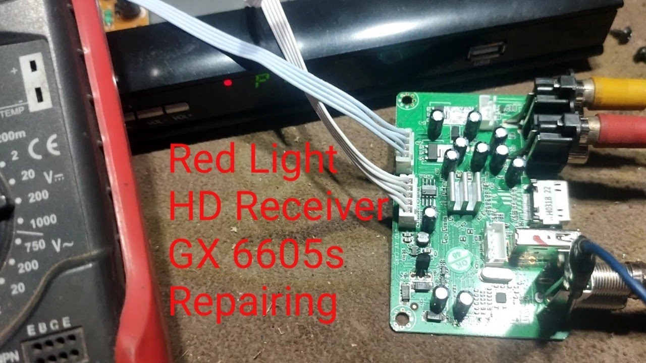 Red Light HD Receiver GX 6605s Repairing Urdu Hindi Altaf Electronics