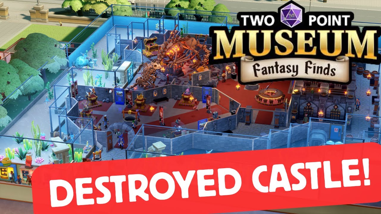 Building a Castle With a Real Moat in Our Fantasy Museum! - Two Point Museum