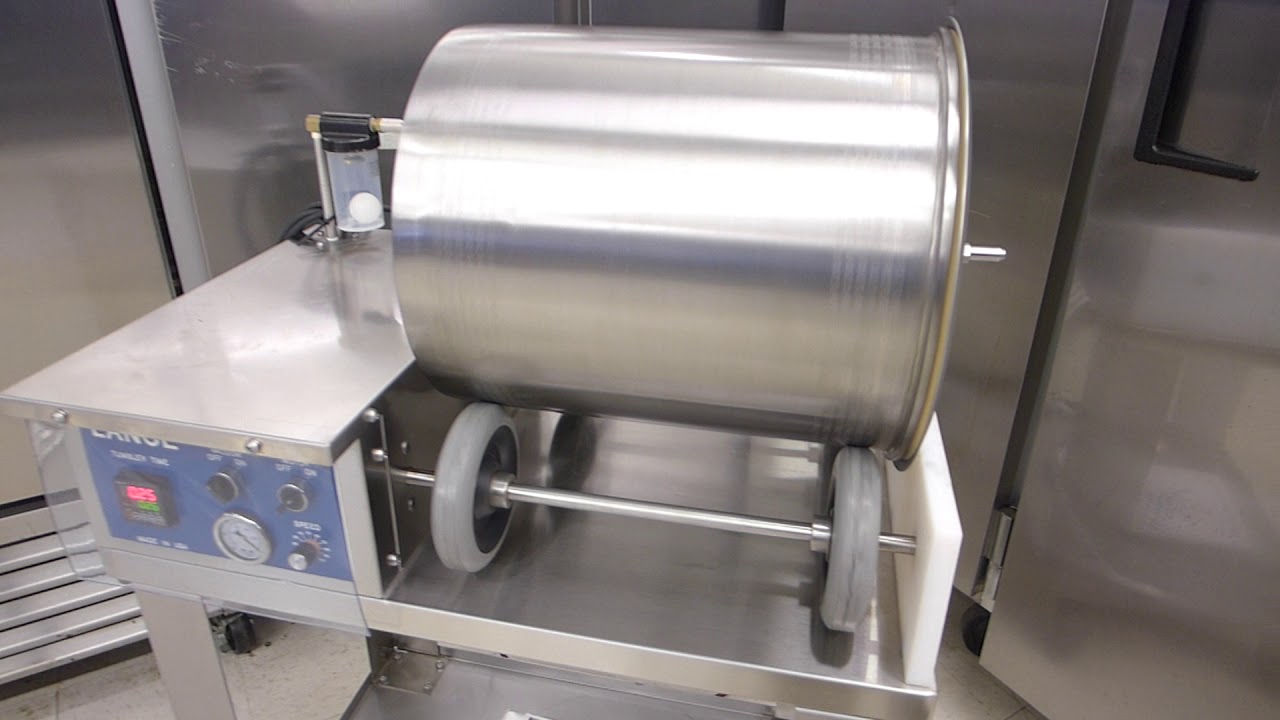 Lance LT-5 Vacuum Meat Tumbler 50 Lb Marinade W/Cart Pork Chicken Steak Biro VTS Thrane Equipment