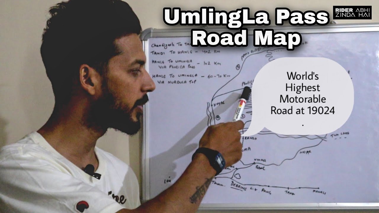 | UmlingLa Pass | 19024 Ft | World Highest Motorable Road |Road Map | Rider Abhi Zinda Hai|