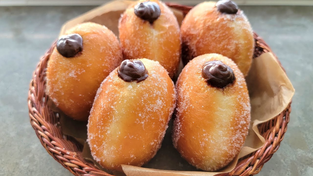 Soft And Fluffy Chocolate Cream Donut Recipe | Chocolate Cream Filled Donuts