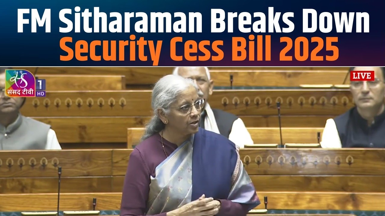 FM Nirmala Sitharaman Powerful Reply on Health to National Security Cess Bill 2025